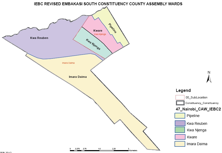 Embakasi South Sub-County Map