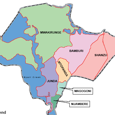 Kisauni Map