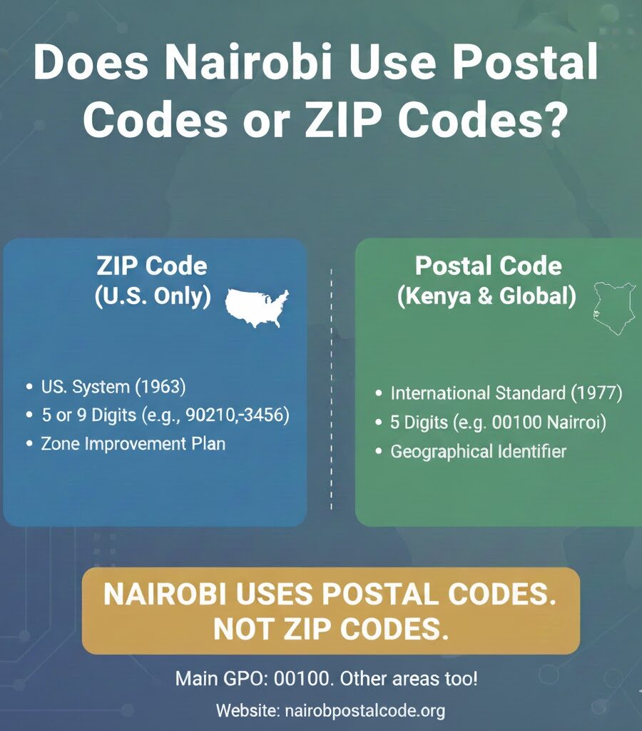 Does Nairobi Use Postal Codes or ZIP Codes?