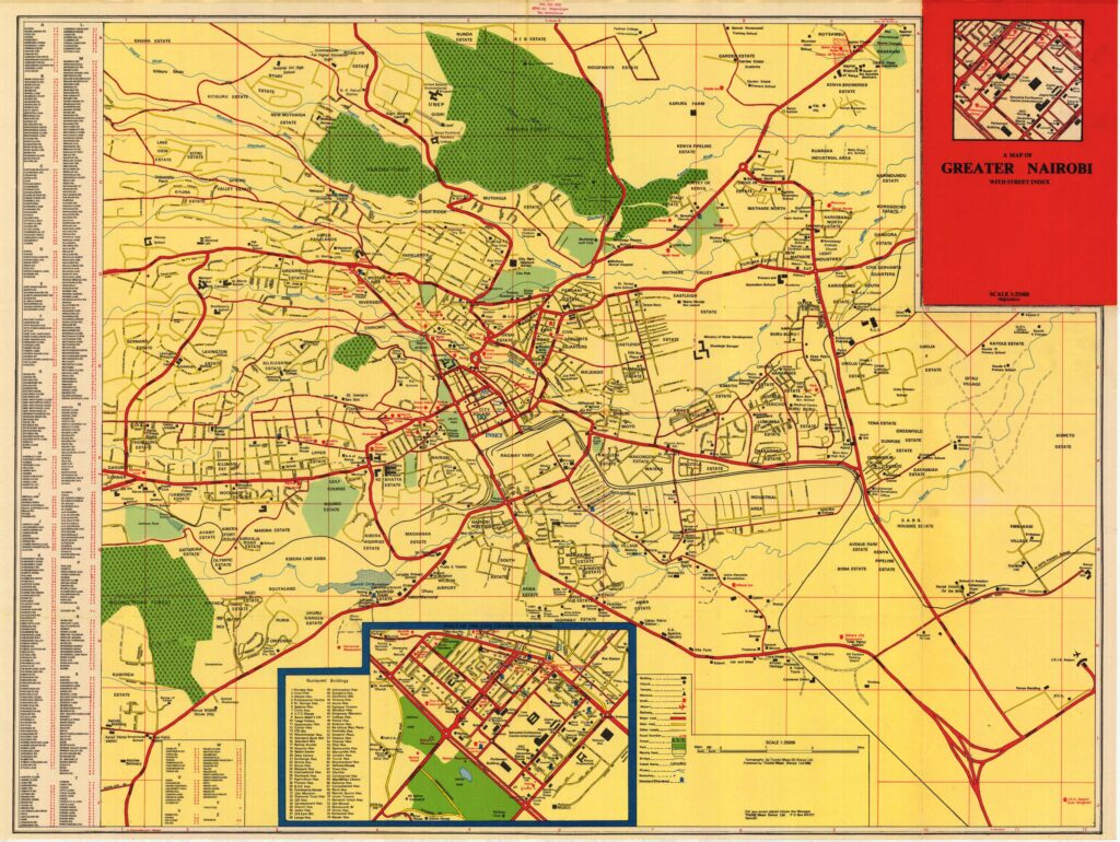 Nairobi Street Address and Zip Codes