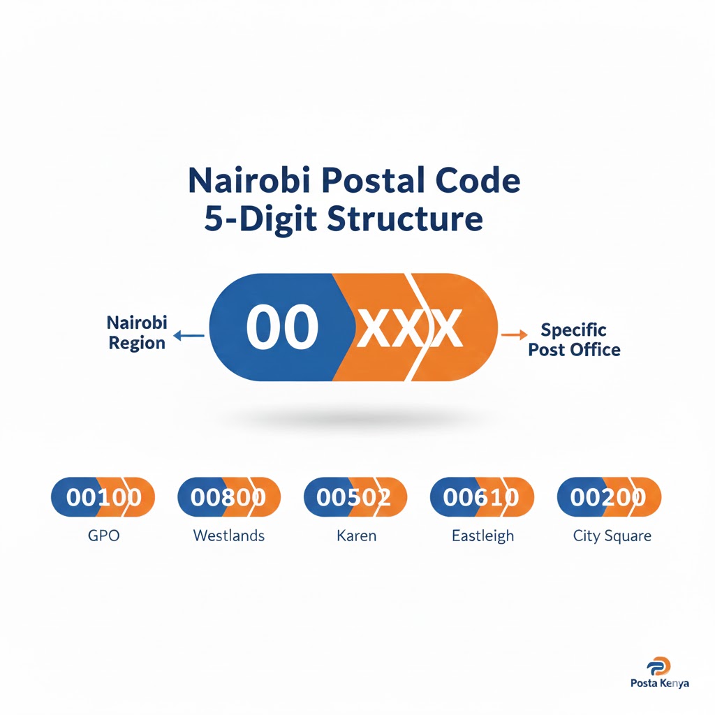 Nairobi Postal Code Structure